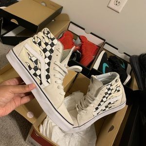 Flame Hi Top Vans